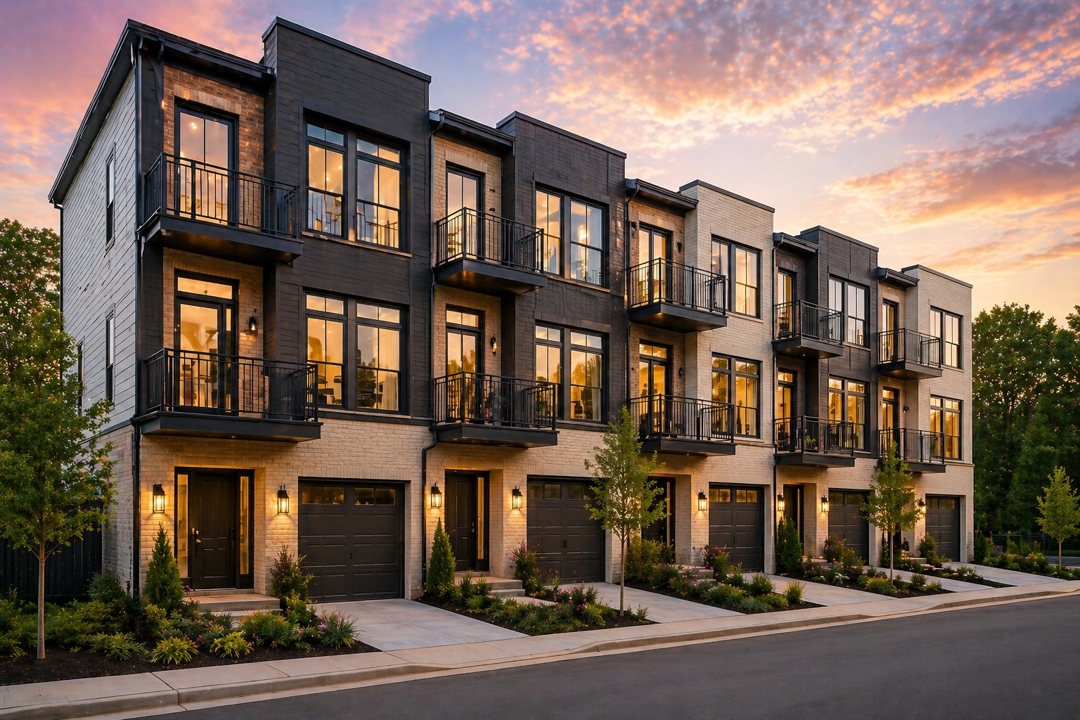 Townhome or condo property exterior